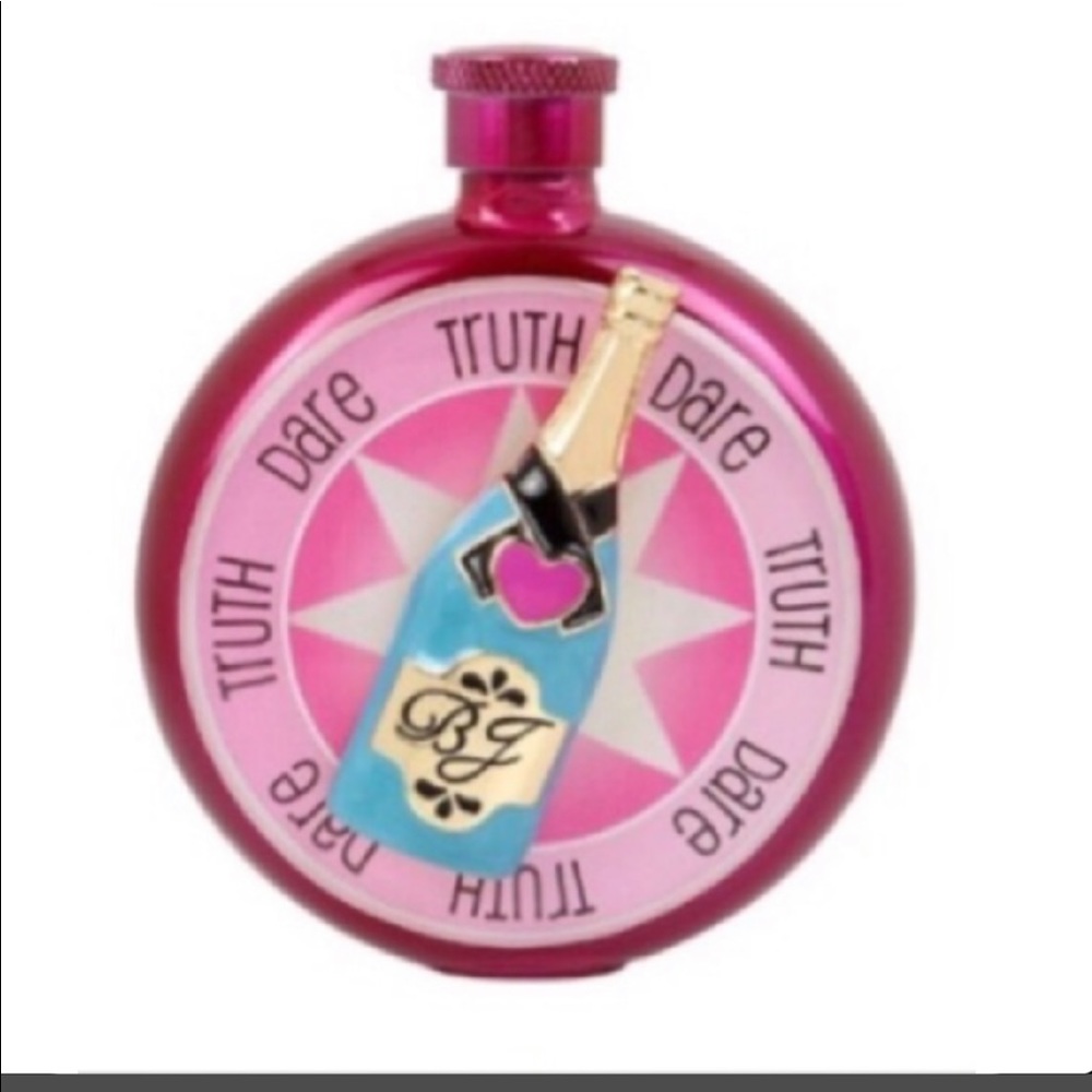 BETSEY JOHNSON TRUTH OR DARE FLASK W/GIFT BAG - Picture 2 of 6
